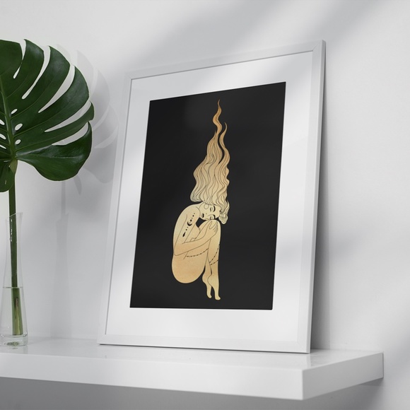 Virgo Wall Art Celestial Zodiac Print Poster Unframed - Picture 4 of 5